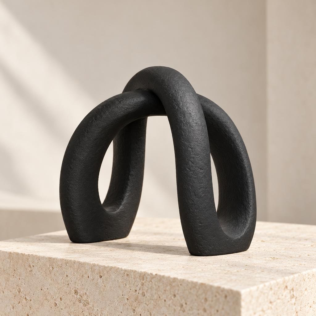 Objet minimaliste en résine