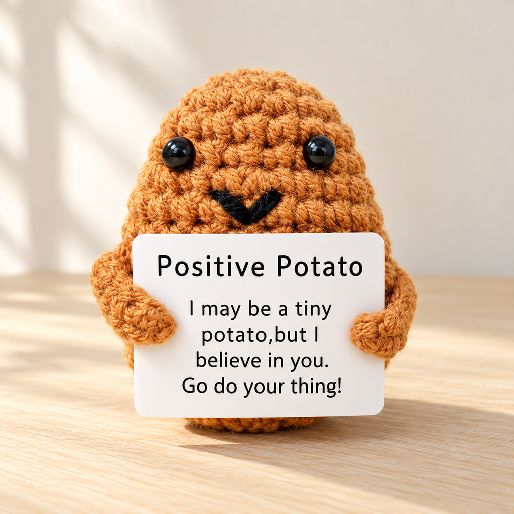 Pomme de terre au crochet avec message