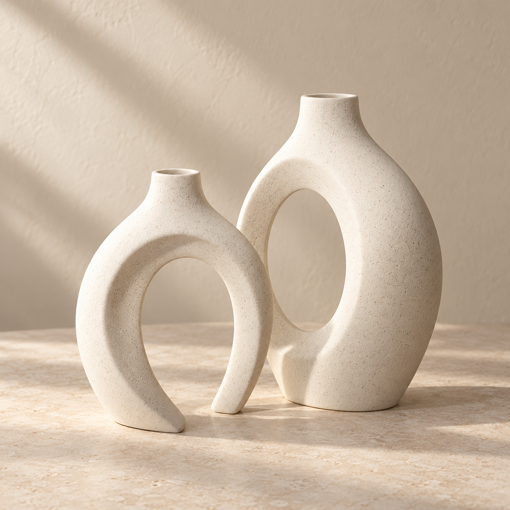 Ceramic Vase Duo