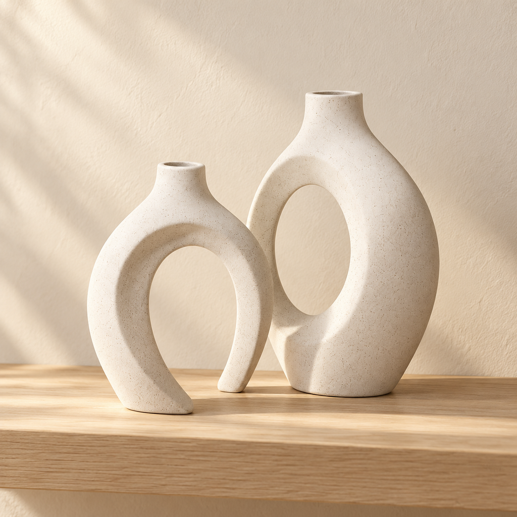 Ceramic Vase Duo
