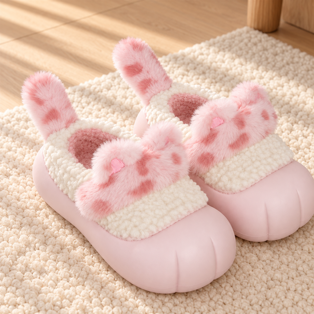 Pink Paw Slippers