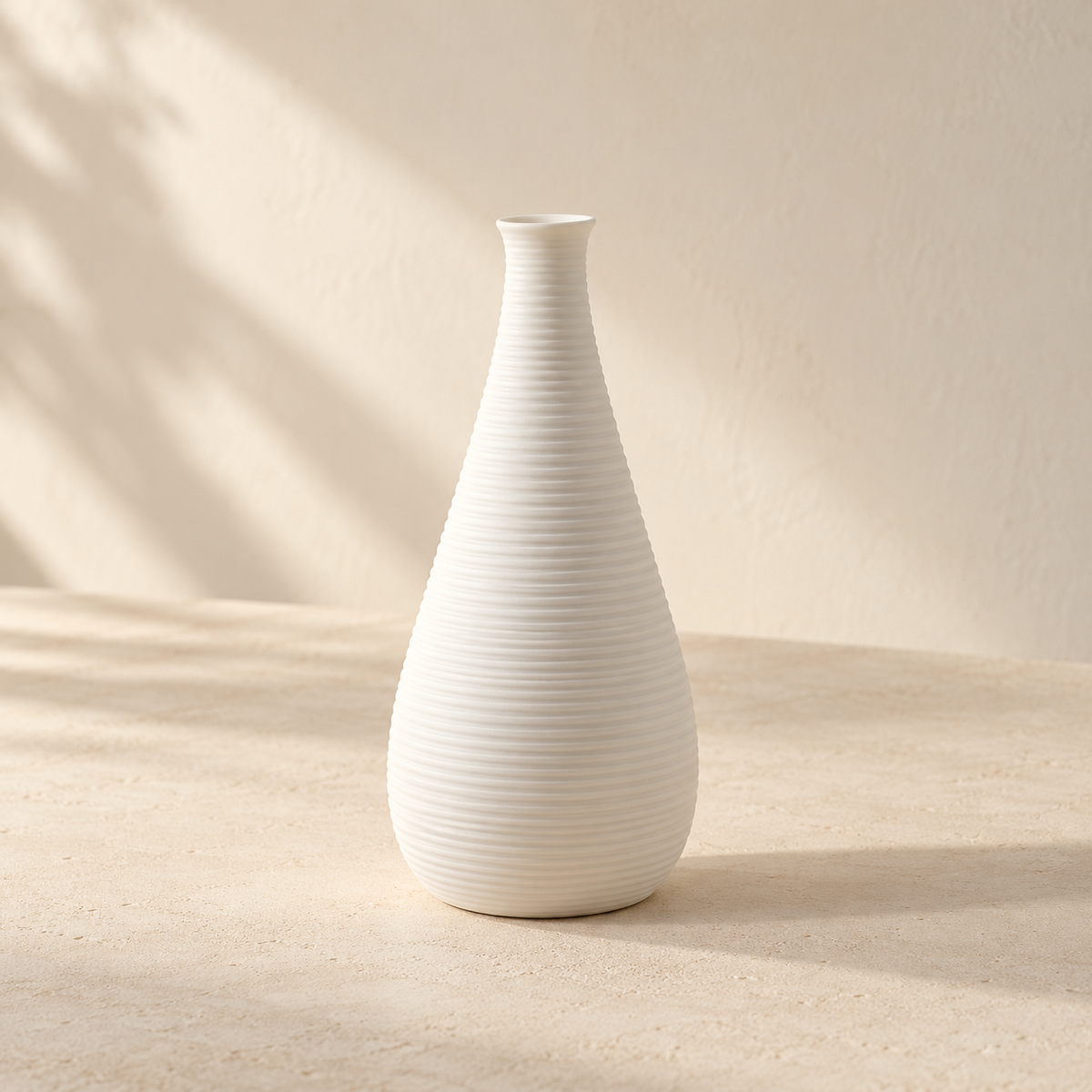 White Desk Vase